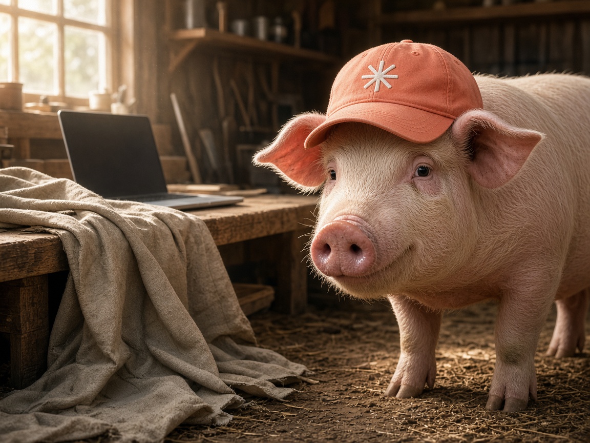 barn research, hat still on